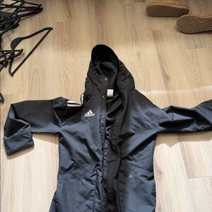 Adidas Black Full-Zip Hooded Jacket